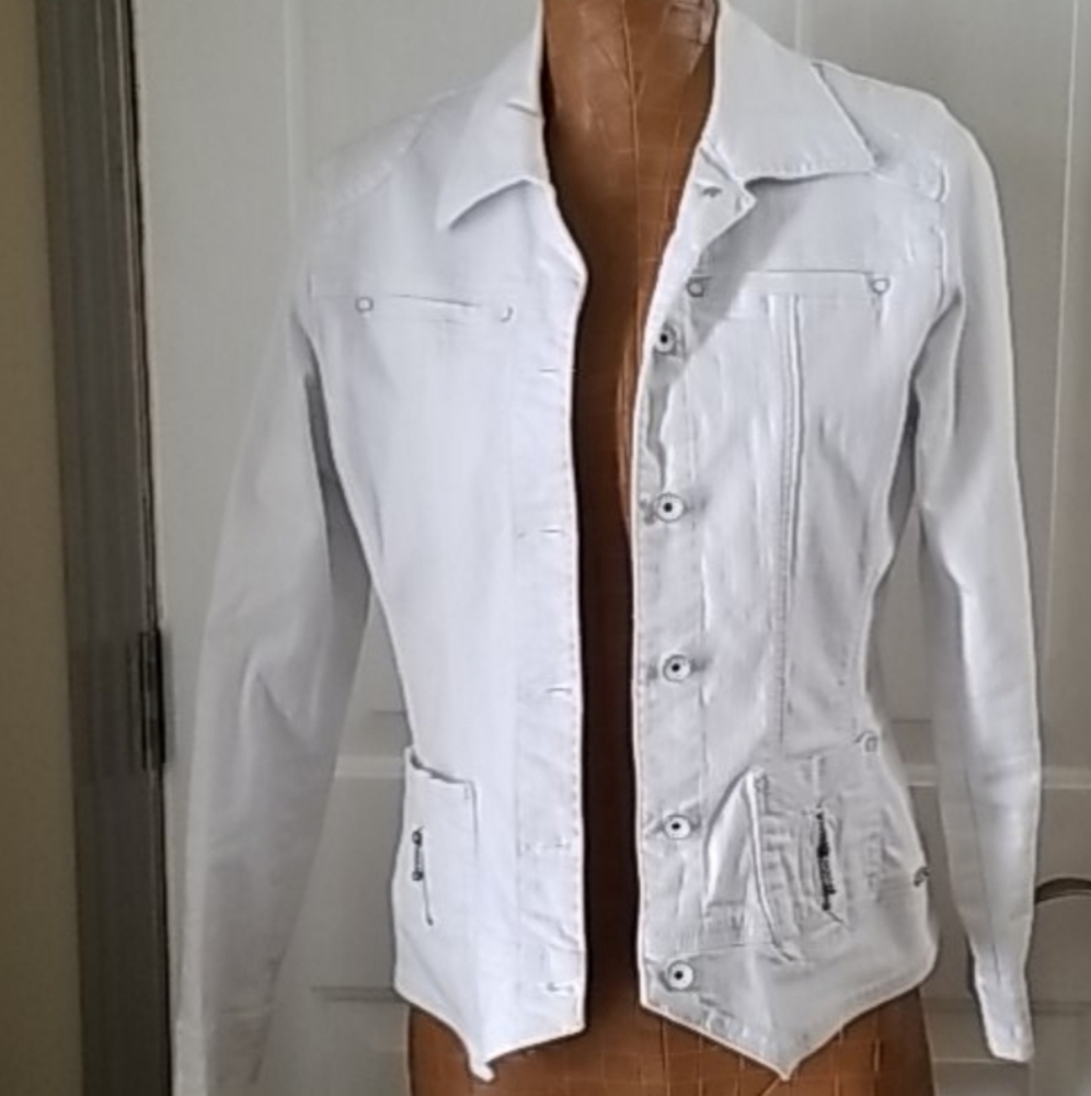 White Jean Jacket